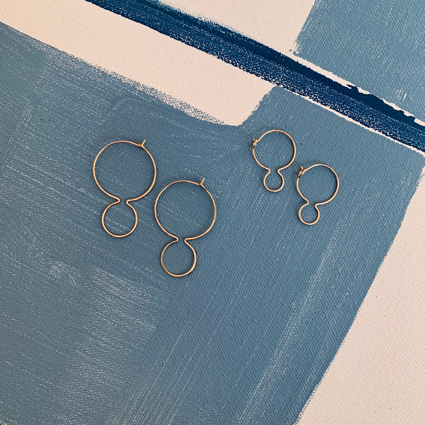 DOUBLE CROWN EARRINGS, LARGE