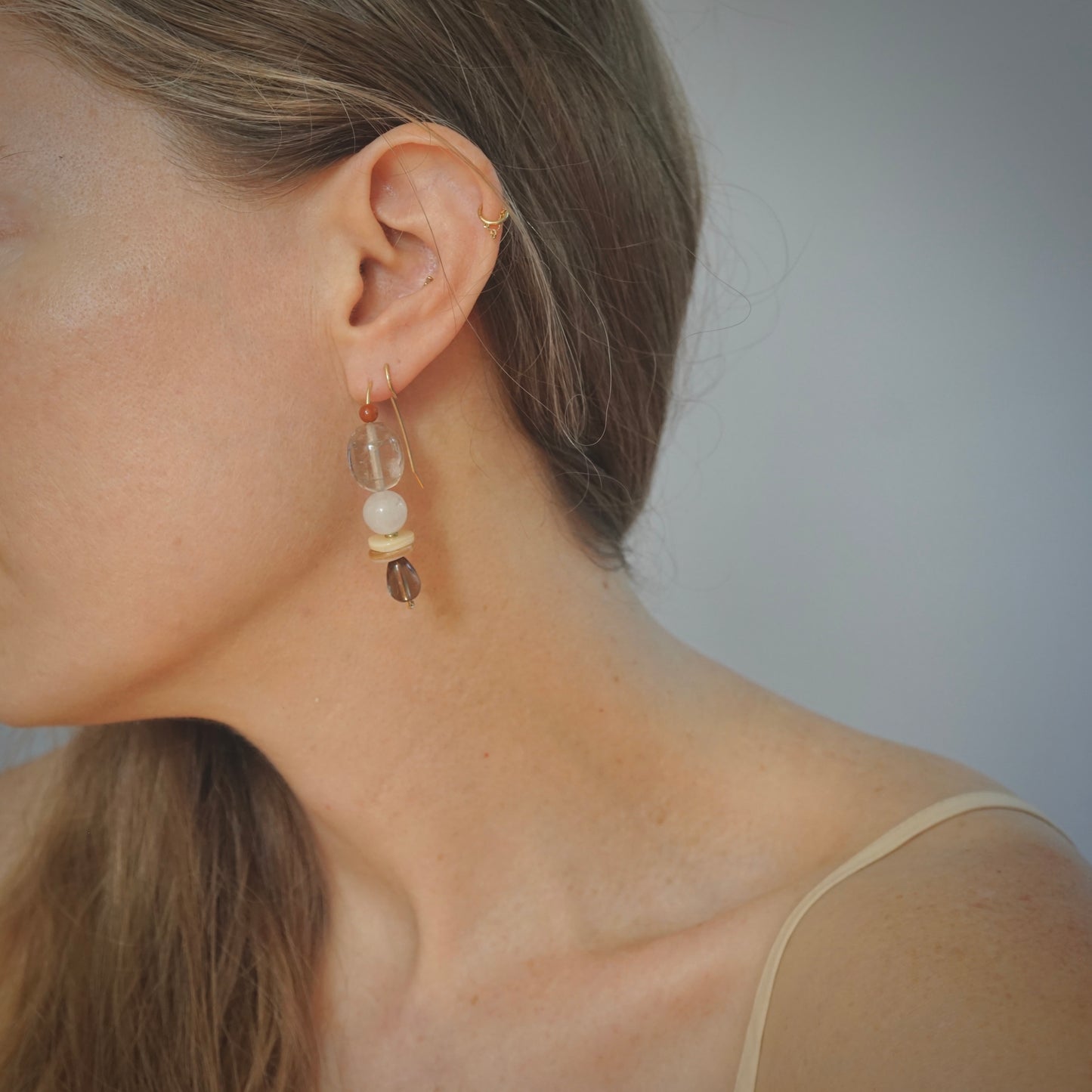 gemstone cairn earrings (Copy)