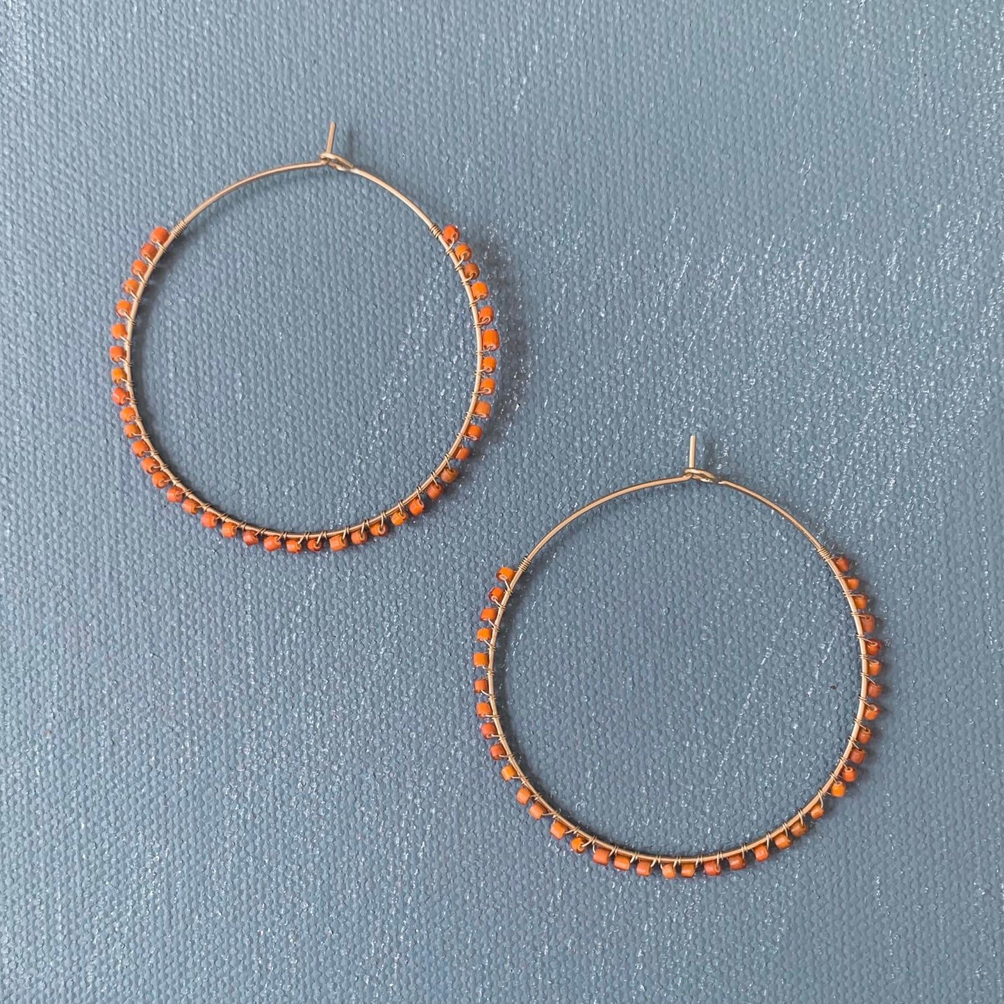 candy hoops in vintage marigold