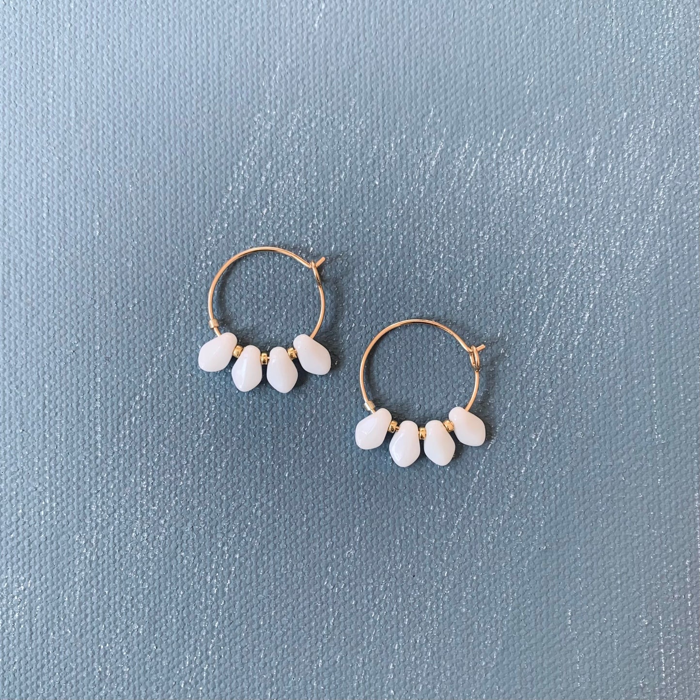 vintage petal earrings