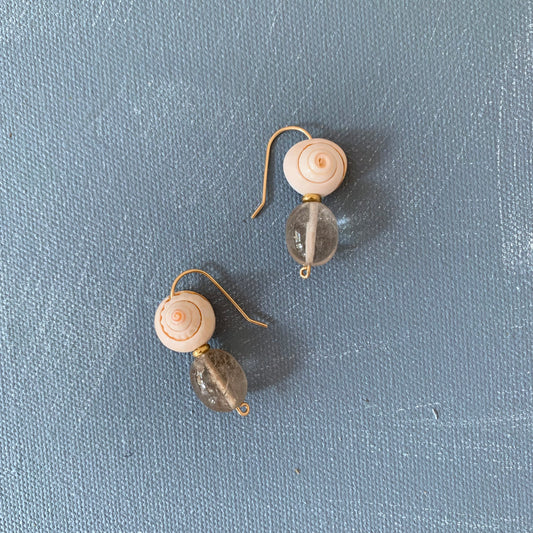 WS caracol drop earrings