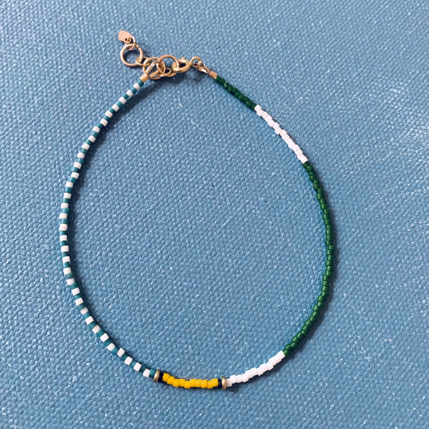 THINNEST LINE ANKLET IN FAIRWAY GREEN